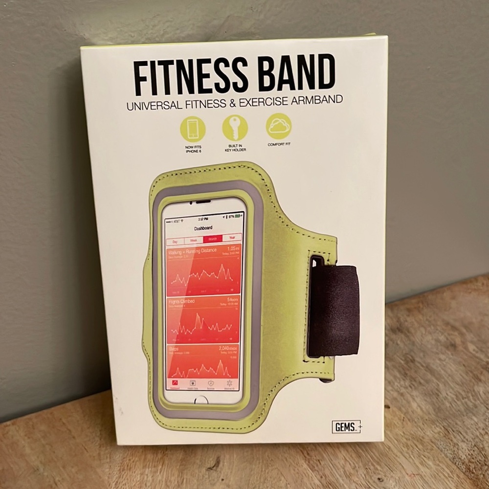 Fitness Band Universal Fitness & Exercise Armband  15" Apple - iPhone Lime Green